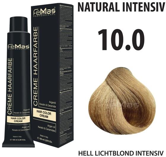 Femmas Farba na vlasy Intenzívna platinová blond 10.0 Farba na vlasy