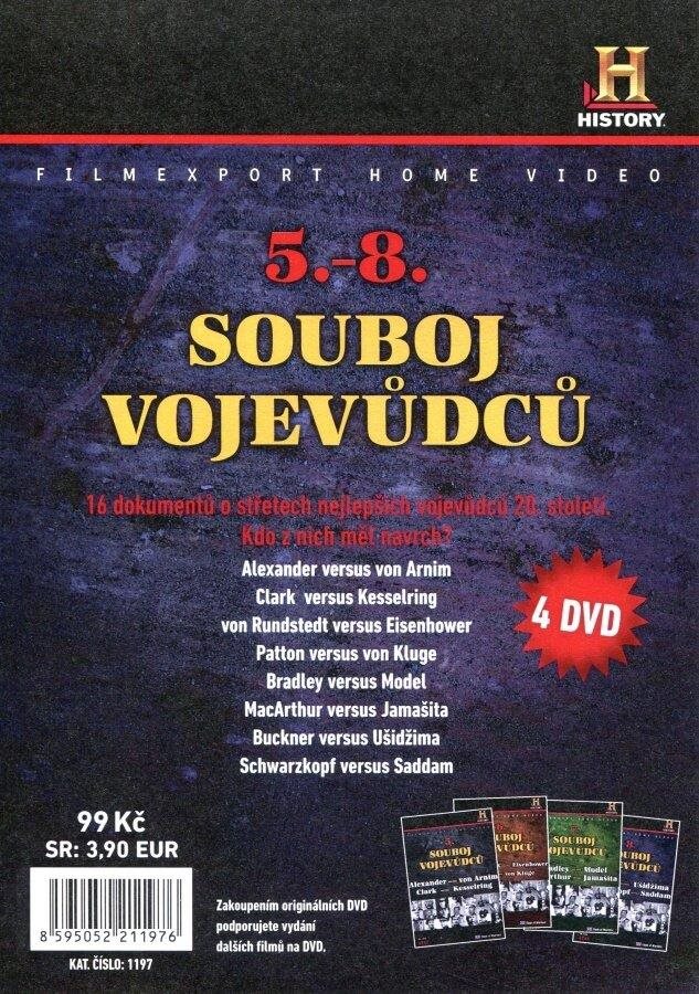 Souboj vojevůdců 5-8 /papírové pošetky/ (4DVD) - DVD Film na DVD