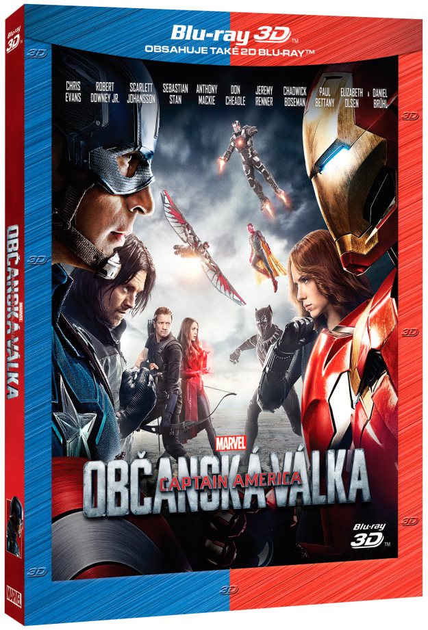Captain America: Občianska vojna 3D + 2D (2 disky) – Blu-ray Film...