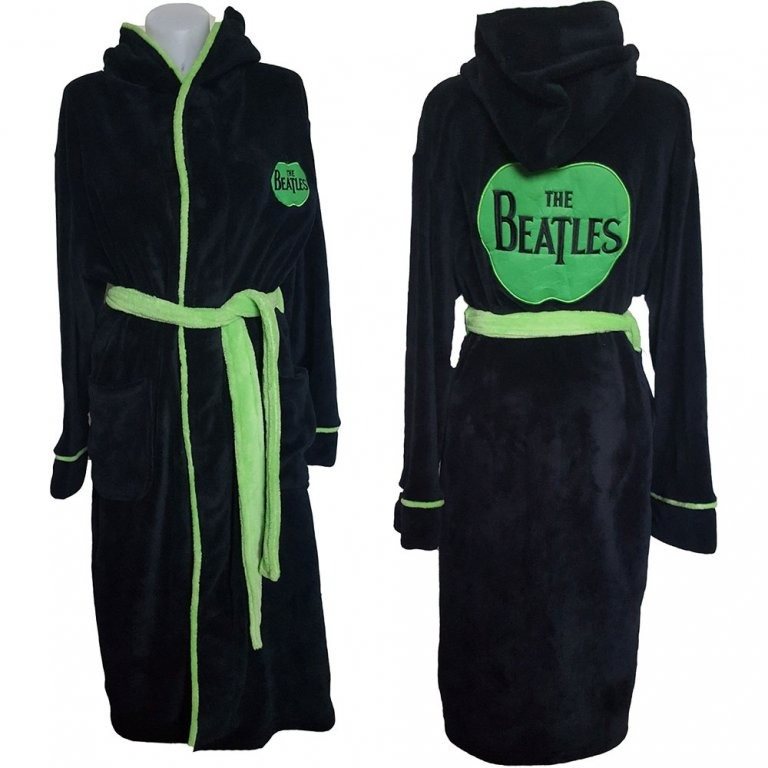 Beatles – Apple L unisex čierny – župan Župan