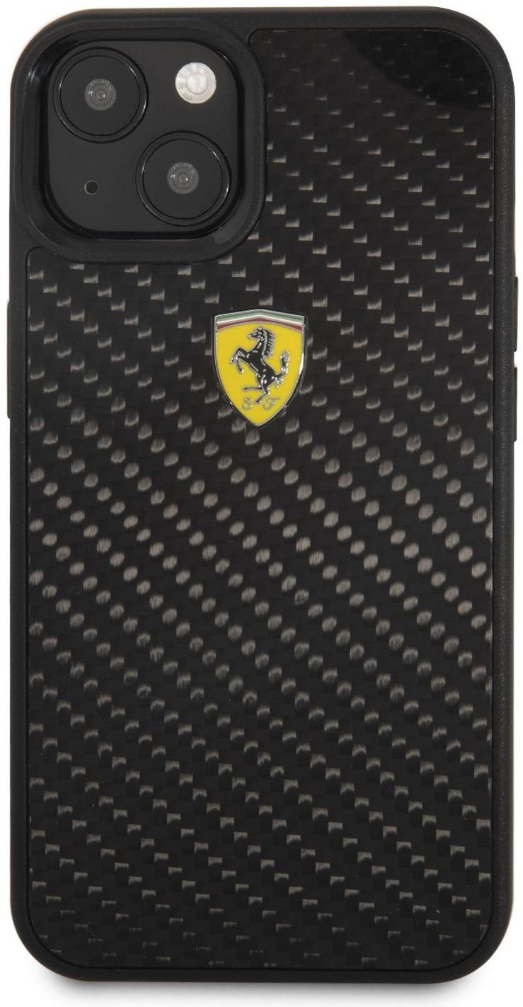 Coque arriere Ferrari Real Carbon pour Apple iPhone 13 noir Coque...