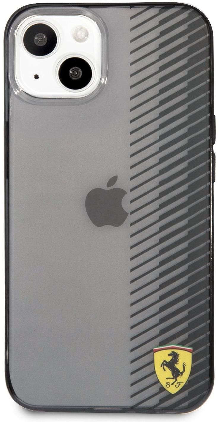 Ferrari Gradient Transparent Back Cover for Apple iPhone 13 Black...