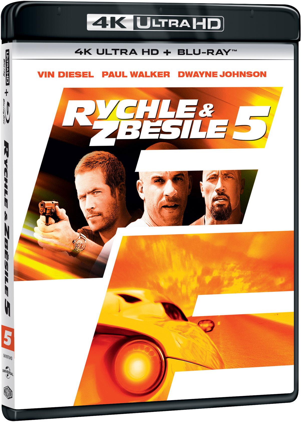 Rýchlo a zbesilo 5 (2 disky) – Blu-ray + 4K Ultra HD Film na Blu-ray