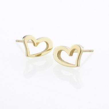 Náušnice STORM Heart Earrings – Gold 9980695/GD Náušnice