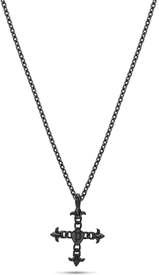 POLICE Kudos Black Logo PEJGN2112812 Náhrdelník