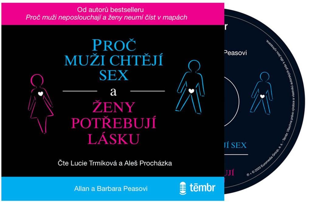 Proč muži chtějí sex a ženy potřebují lásku Audiokniha na CD