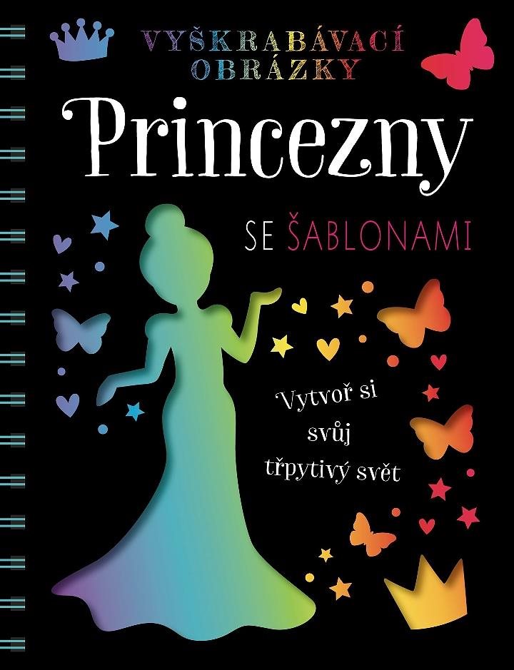 Princezny se šablonami: Vyškrabávací obrázky Vyškrabávací obrázky
