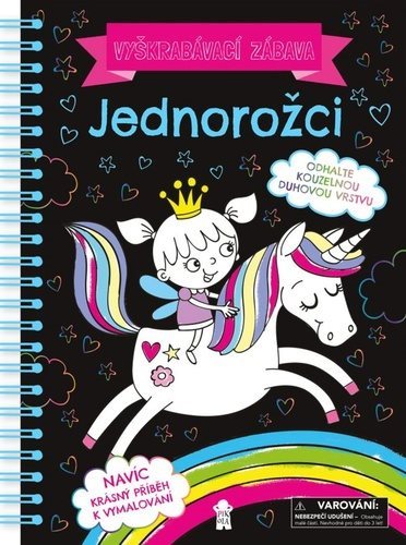 Vyškrabávací zábava Jednorožci Vyškrabávací obrázky