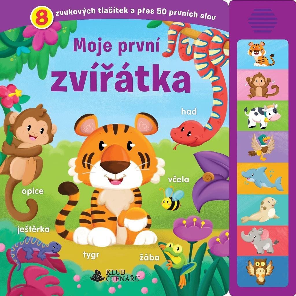 Moje první zvířátka: 8 zvukových tlačítek a přes 50 prvních slov...