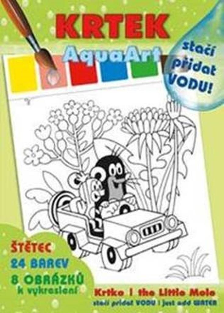AquaArt A4 Krtek omalovánka: Stačí přidat vodu! Omalovánky