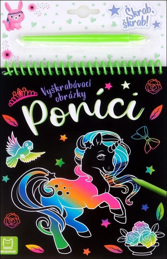 Poníci vyškrabávací obrázky Vyškrabávací obrázky