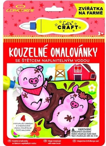 Kouzelné omalovánky CONCORDE, Zvířátka na farmě Omalovánky