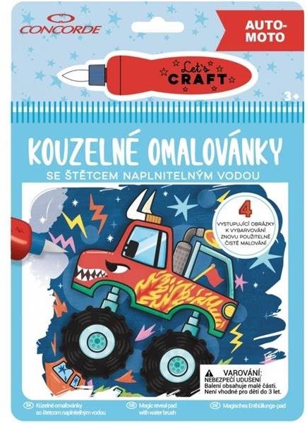 Kouzelné omalovánky CONCORDE, Auto-moto Omalovánky