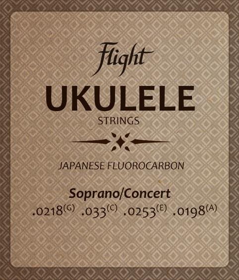 FLIGHT Fluorocarbon Ukulele Strings Soprano/Concert Húr