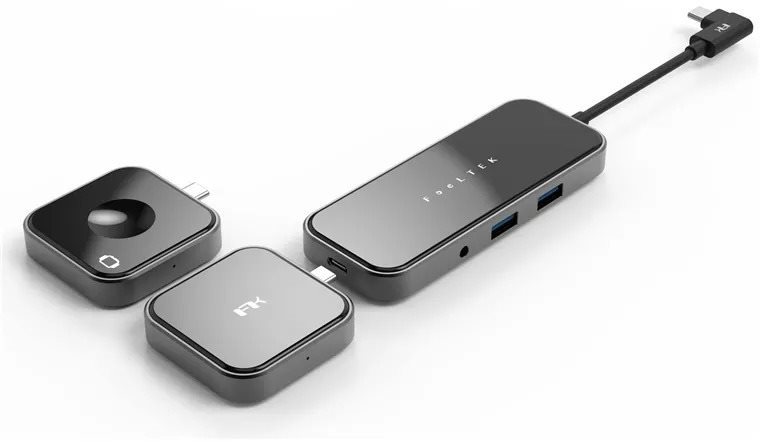 Feeltek Jet Glass 8 in 1 USB-C Lego Hub, black Replikátor portov