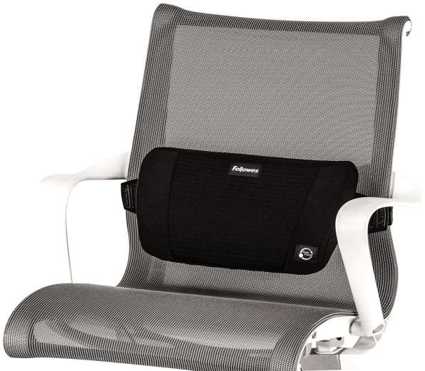 Fellowes PlushTouch, schwarz Lendenwirbelstütze
