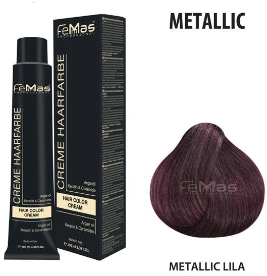 FemMas Farba na vlasy Metallic Fialová Farba na vlasy