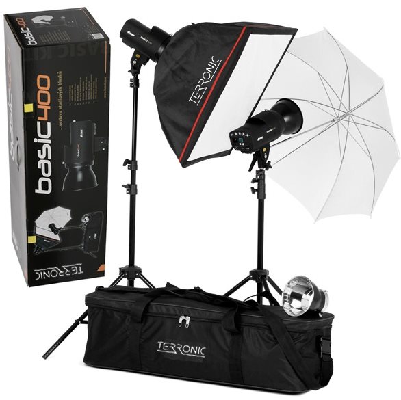 Terronic Basic - 400P KIT studiových blesků Terronic Foto světlo