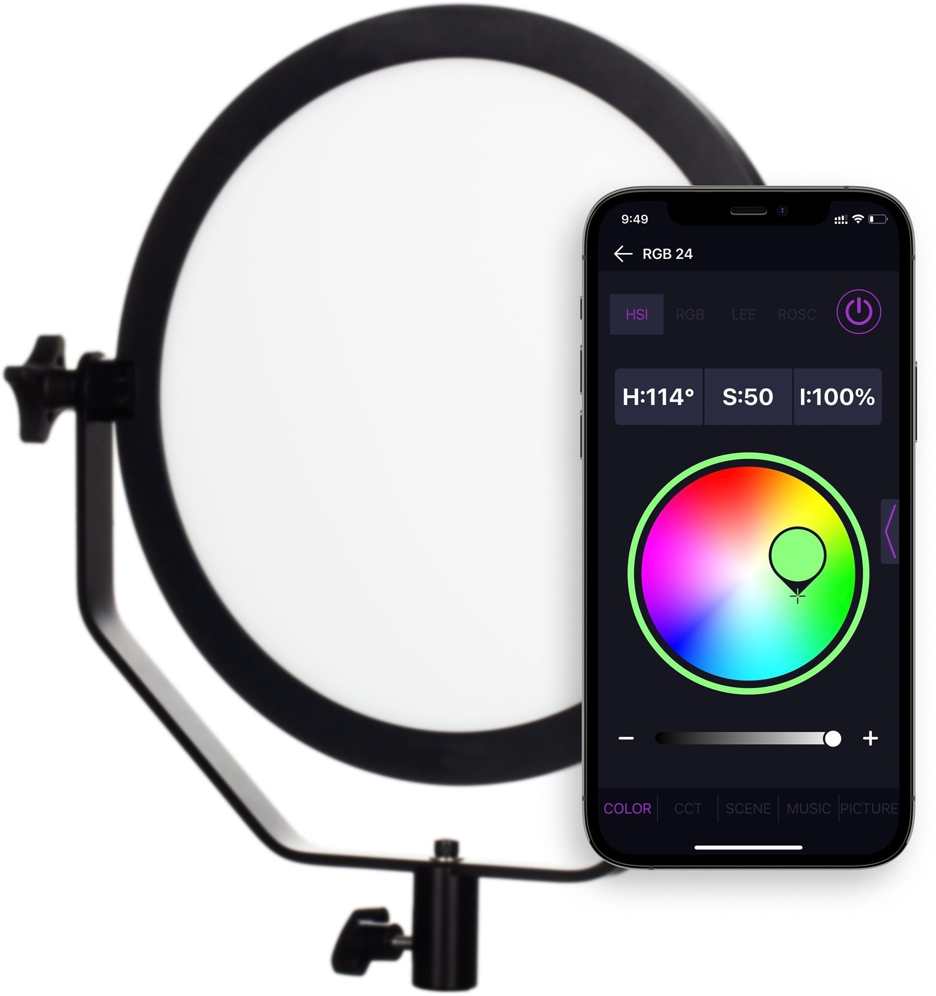 FOMEI LED RGB 18C Svetlo na fotenie