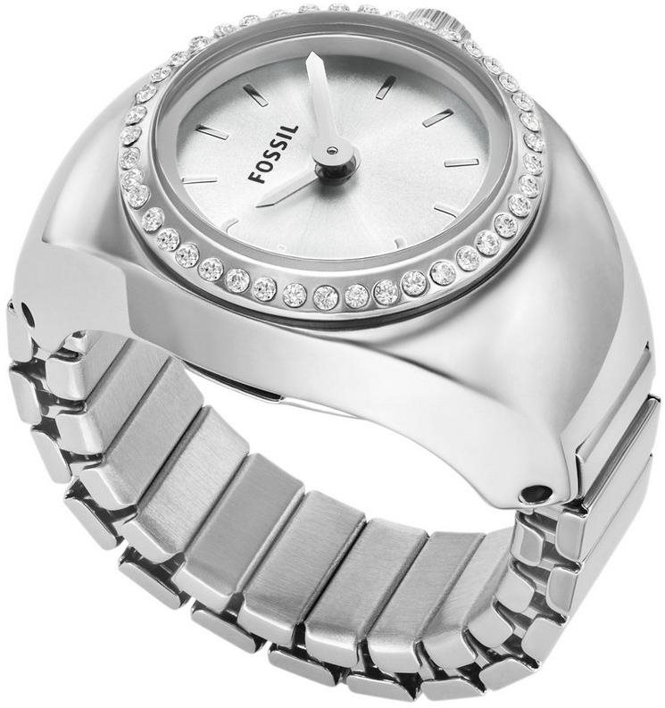 Fossil Ring Watch dámské hodinky kulaté ES5321 Hodinky