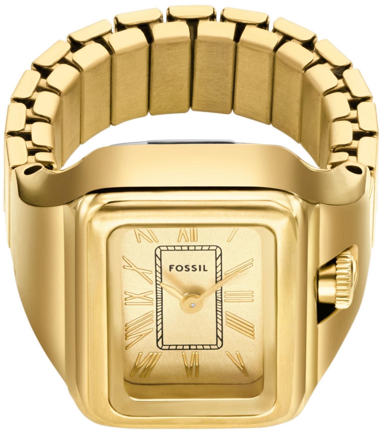 Fossil Raquel Watch Ring dámské hodinky hranaté prsten ES5343...