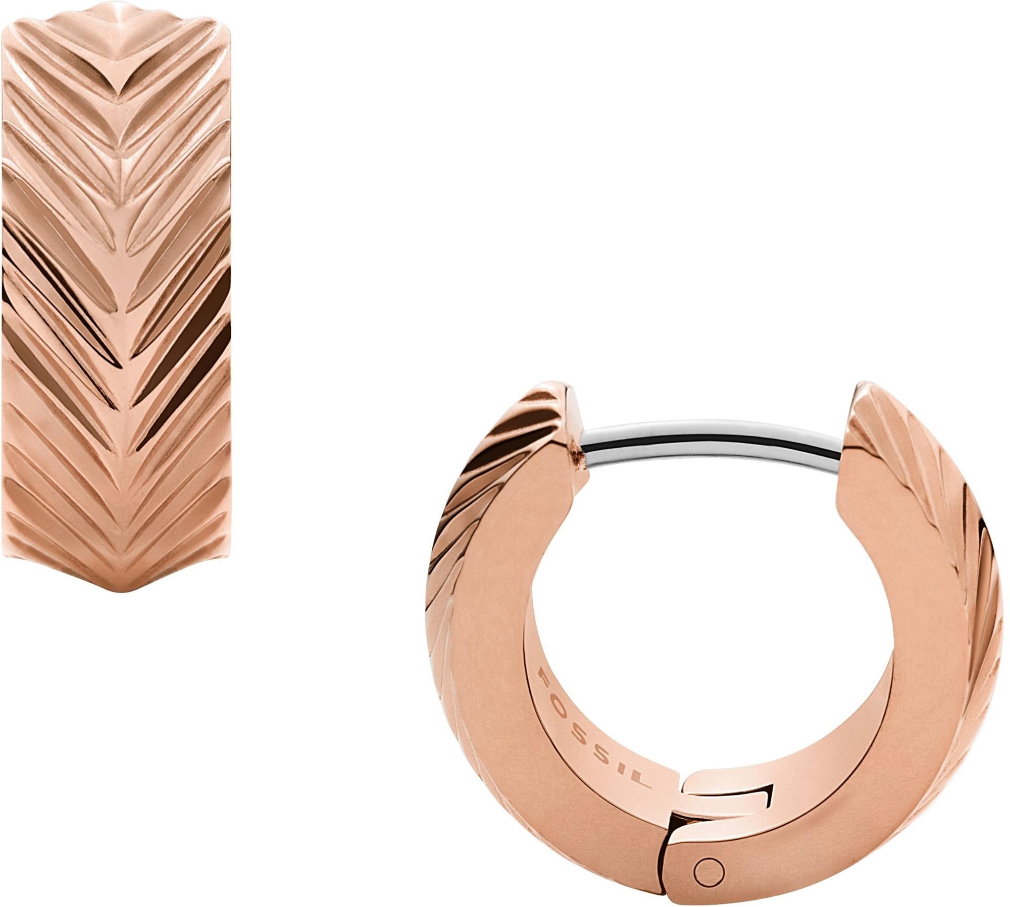 Fossil pozlátené ružovozlaté JF04662791 Náušnice