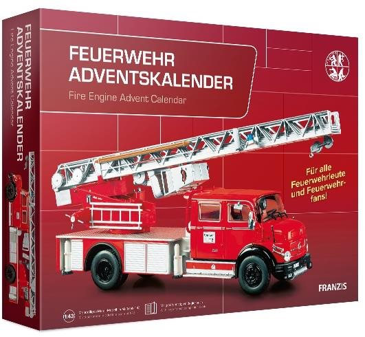 Franzis adventný kalendár Mercedes-Benz Hasičské auto so zvukom 1 :...