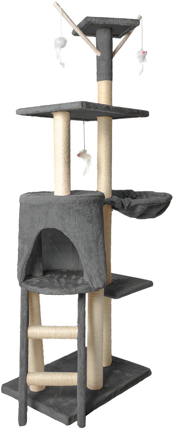 Malatec 7927 Škrabadlo pre mačky, 138 cm, sivé Škrabadlo pre mačky