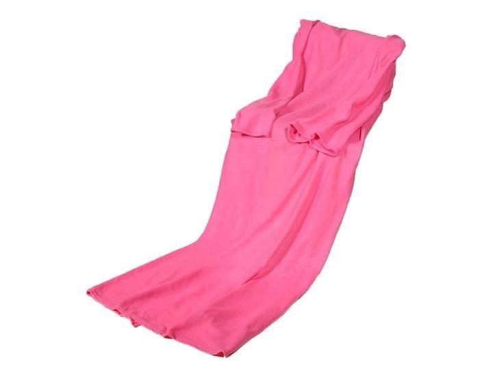 Verk Flísová deka s rukávmi Snuggie ružová 190 × 140 cm Deka