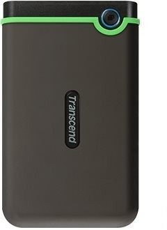 Transcend StoreJet 25M3S SLIM 2TB Grey / Green External Hard Drive
