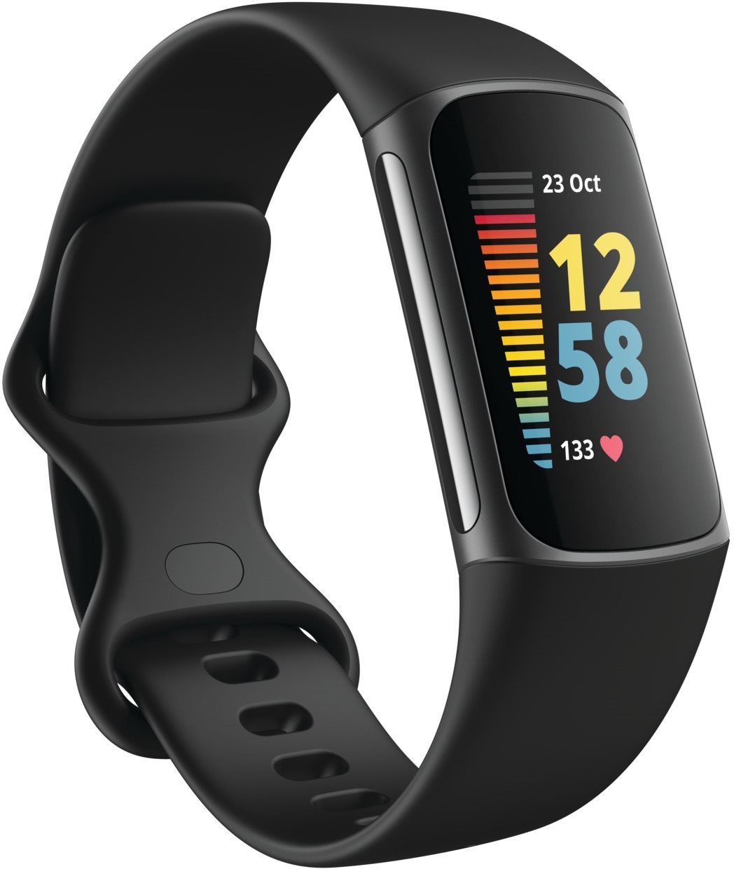 Fitbit Charge 5 Black/Graphite Stainless-Steel Fitness Tracker