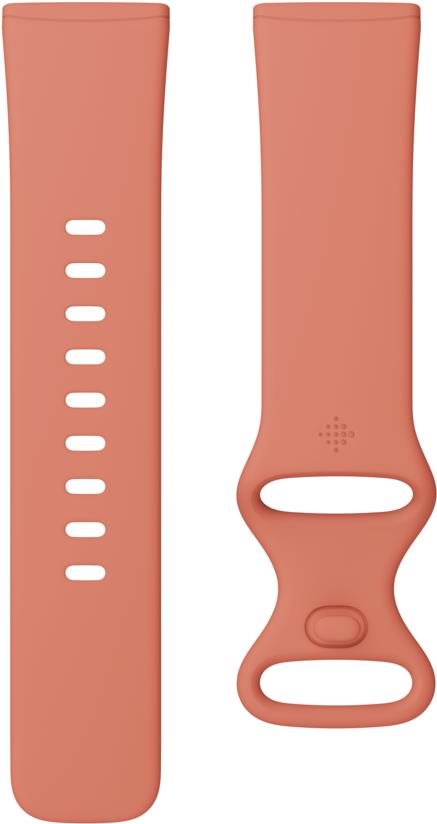 Fitbit Sense & Versa 3 Infinity Band, Pink Clay, Large Watch Strap