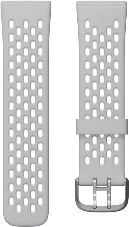 Fitbit Sense & Versa 3 Sport Band, Grey/Mint Small Watch Strap