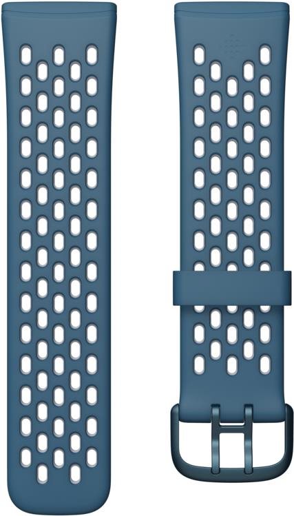 Fitbit Sense & Versa 3 Sport Band, Sapphire/Fog Grey, Large Watch...