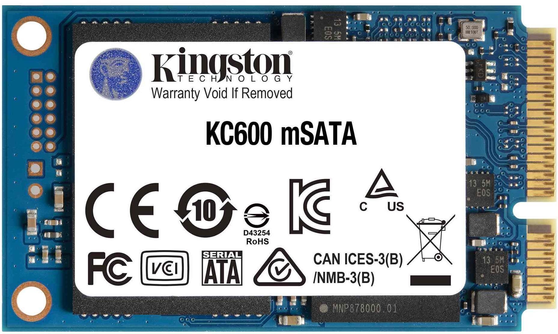 Kingston KC600 256GB mSATA SSD