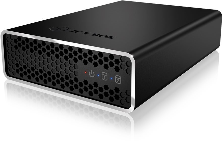 ICY BOX IB-RD2253-U31, Black Hard Drive Enclosure