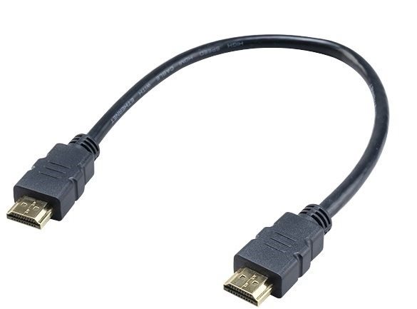 Akasa Câble HDMI 4K@60Hz, 30cm, v2.0 / AK-CBHD25-30BK Câble vidéo