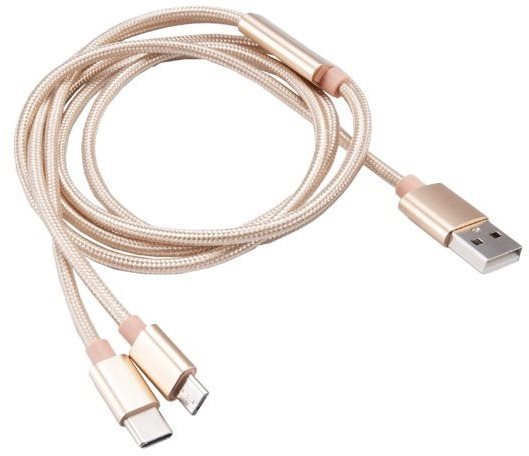 AKASA USB Type A to Type C and micro B Synch & Charge...