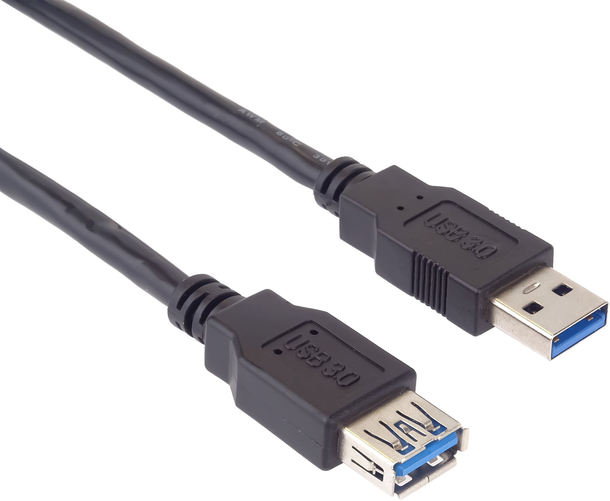 PremiumCord USB 3.0 predlžovací A-A čierny 5 m Dátový kábel