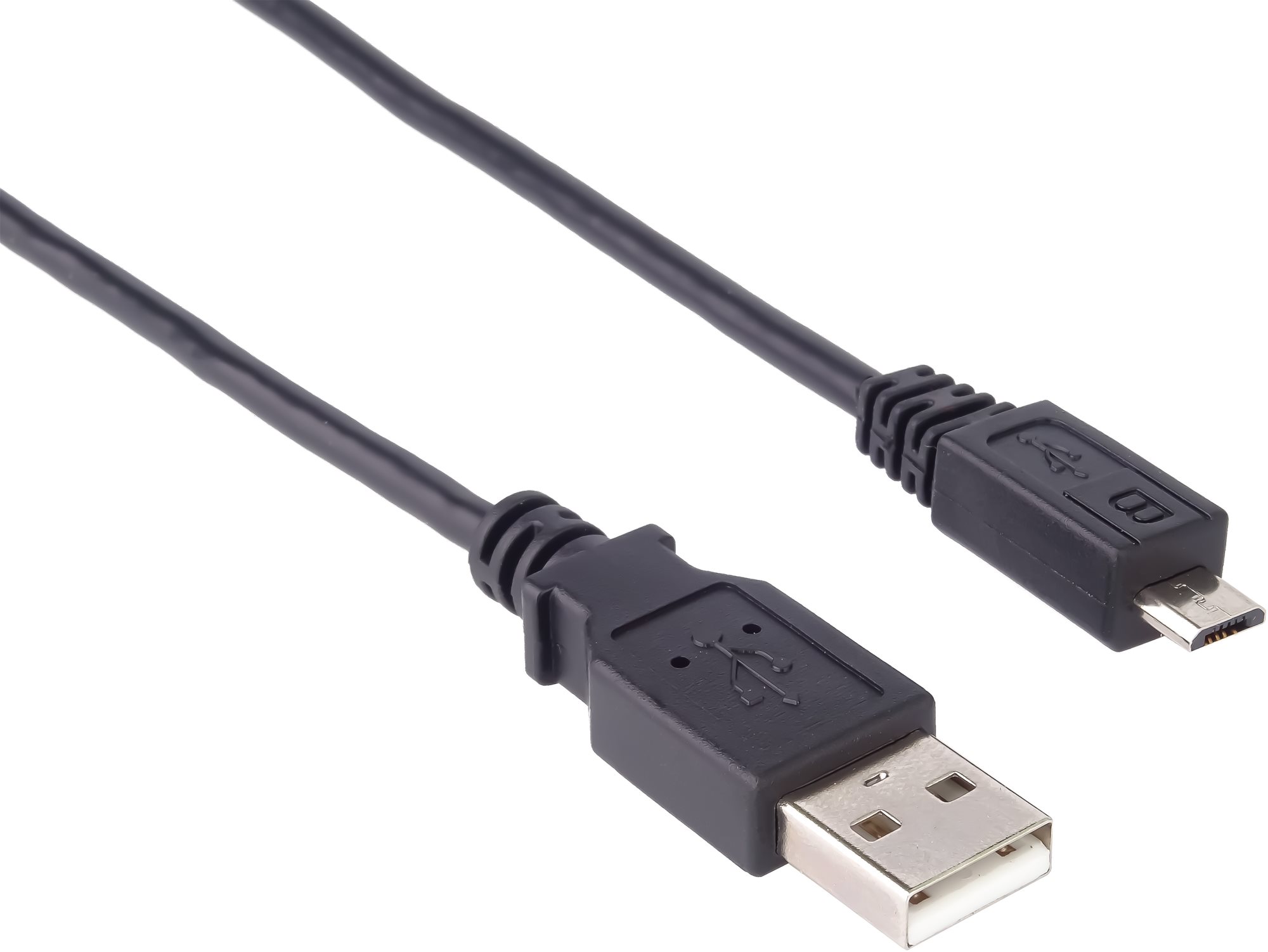 PremiumCord USB 2.0 prepojovací A-B micro 2 m čierny Dátový kábel