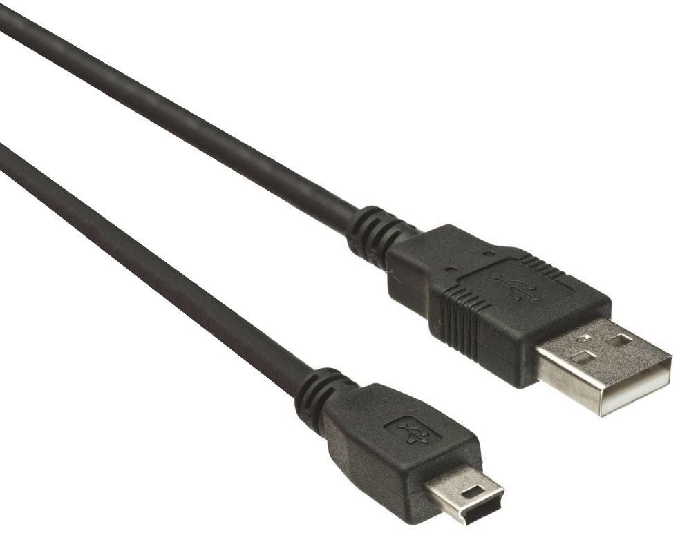 PremiumCord USB-A 2.0 to mini USB-B - 0,5m, fekete Adatkábel