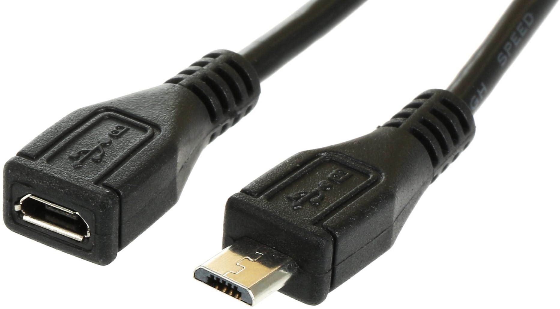 PremiumCord micro USB 2.0 predlžovací 3 m Dátový kábel