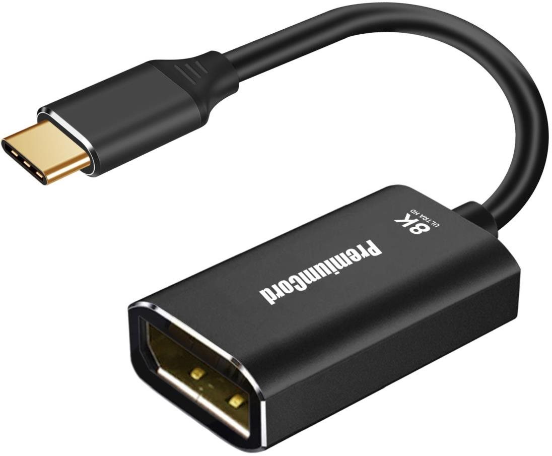 PremiumCord USB-C-DisplayPort DP1.4 8K@60Hz és 4k@120Hz adapter...