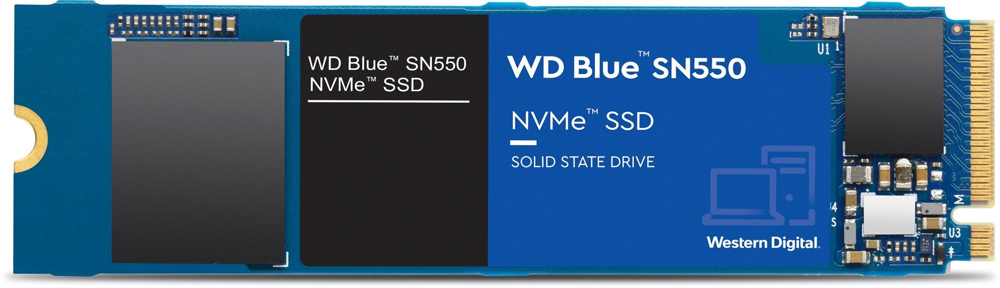 WD Blue SN550 NVMe SSD 500GB SSD meghajtó