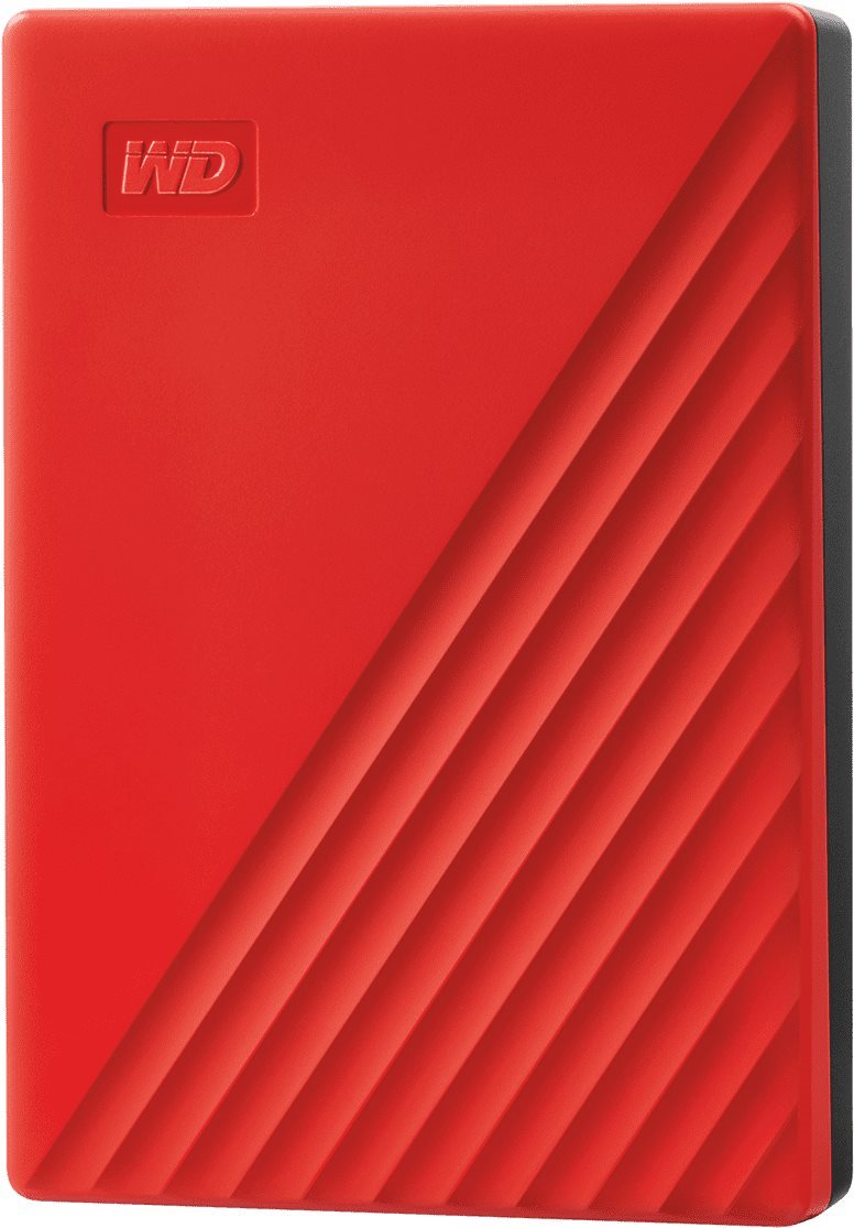 WD My Passport 4TB, red External Hard Drive