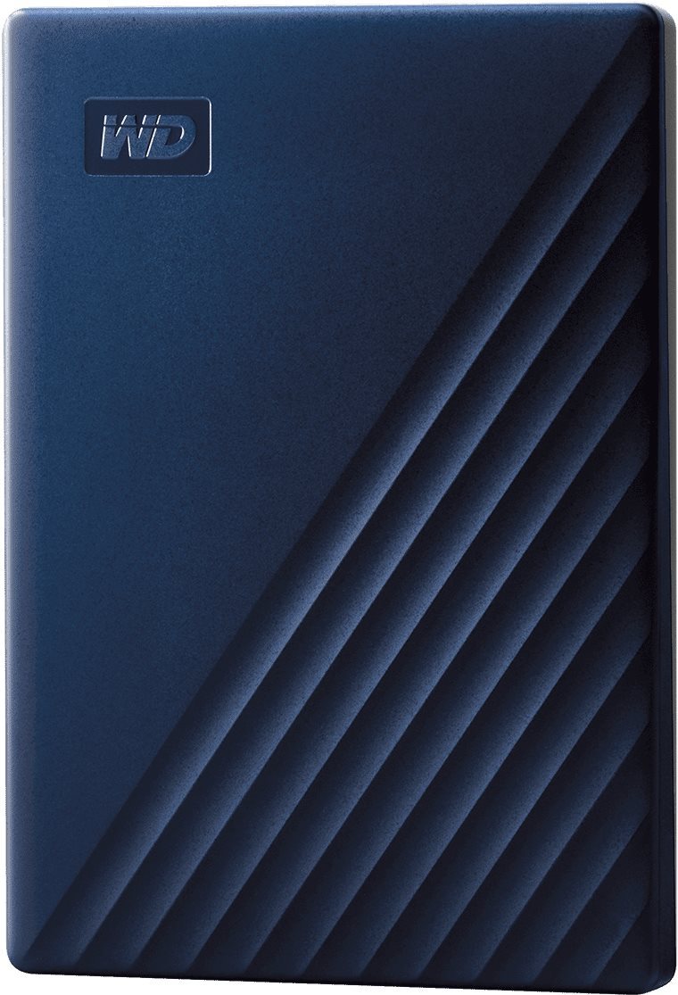 WD My Passport for Mac 4TB, blue External Hard Drive