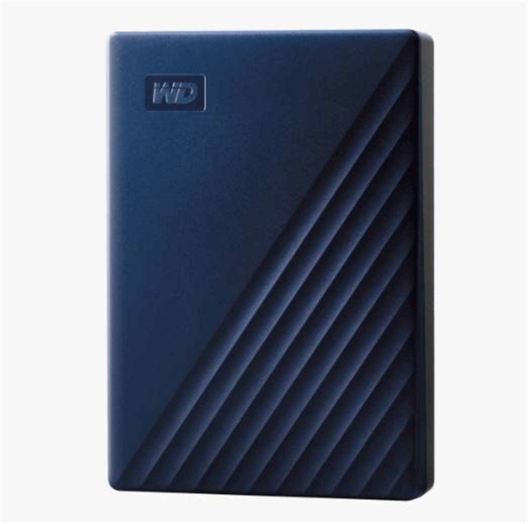 WD My Passport for Mac 5TB, blue External Hard Drive