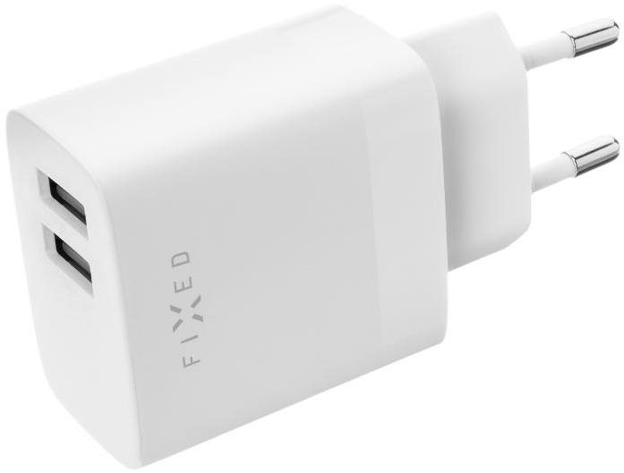 FIXED Smart Rapid Charge s 2× USB výstupom 17W biely Napájací adaptér