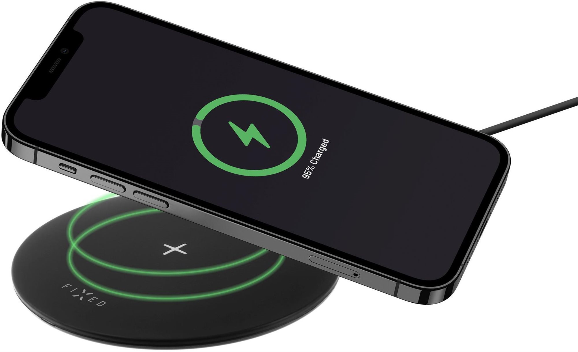 FIXED SlimPad 15 W čierna Bezdrôtová nabíjačka