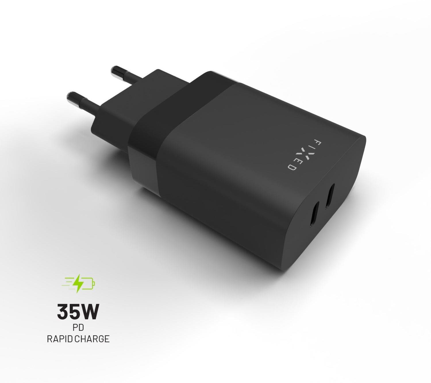 FIXED PD Rapid Charge s 2× USB-C výstupom a podporou Power Delivery...